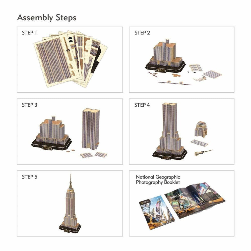 National Geographic 3D Puzzle 66 Pieces New York Empire State Building