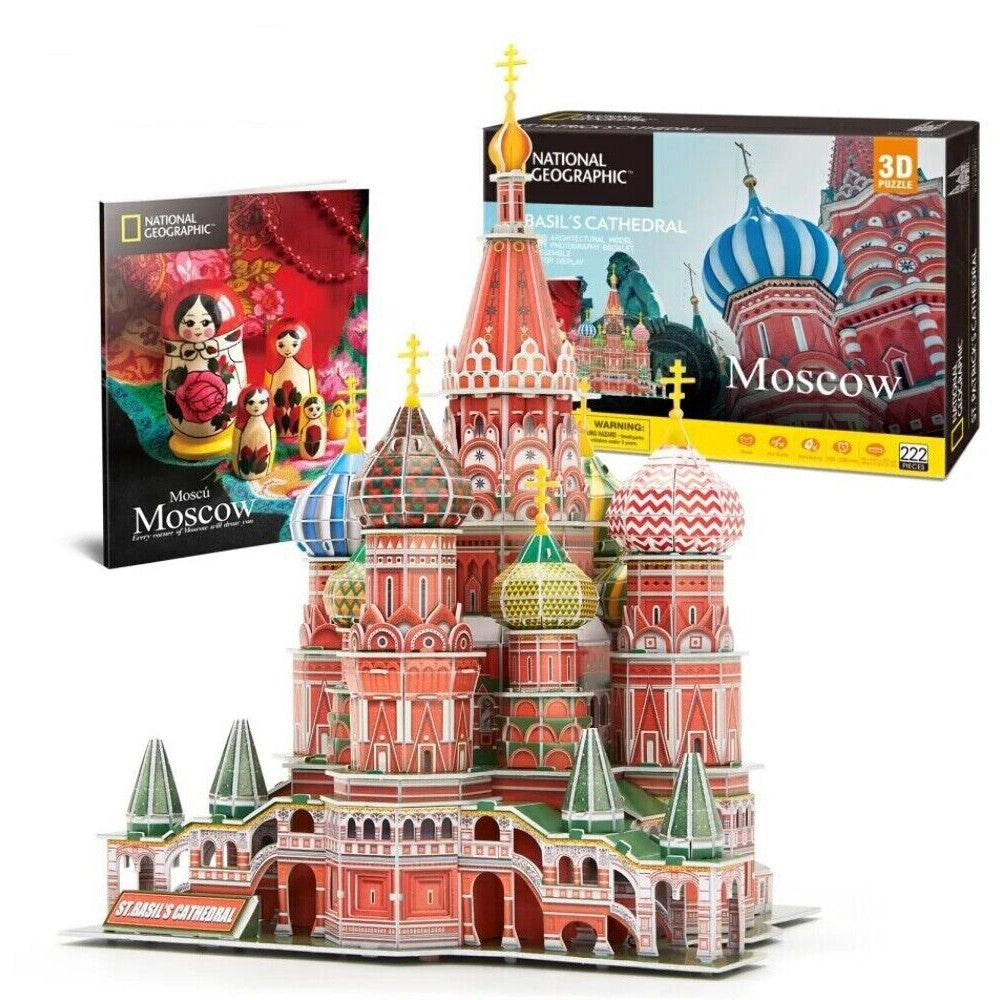 National Geographic 3D Puzzle 222Pieces Moscow St Basil's Cathedral