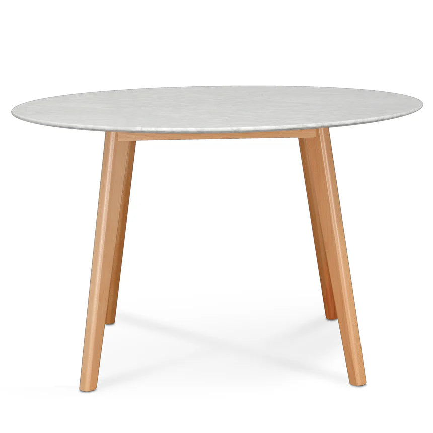 Natural Base Marble Dining Table 120cms