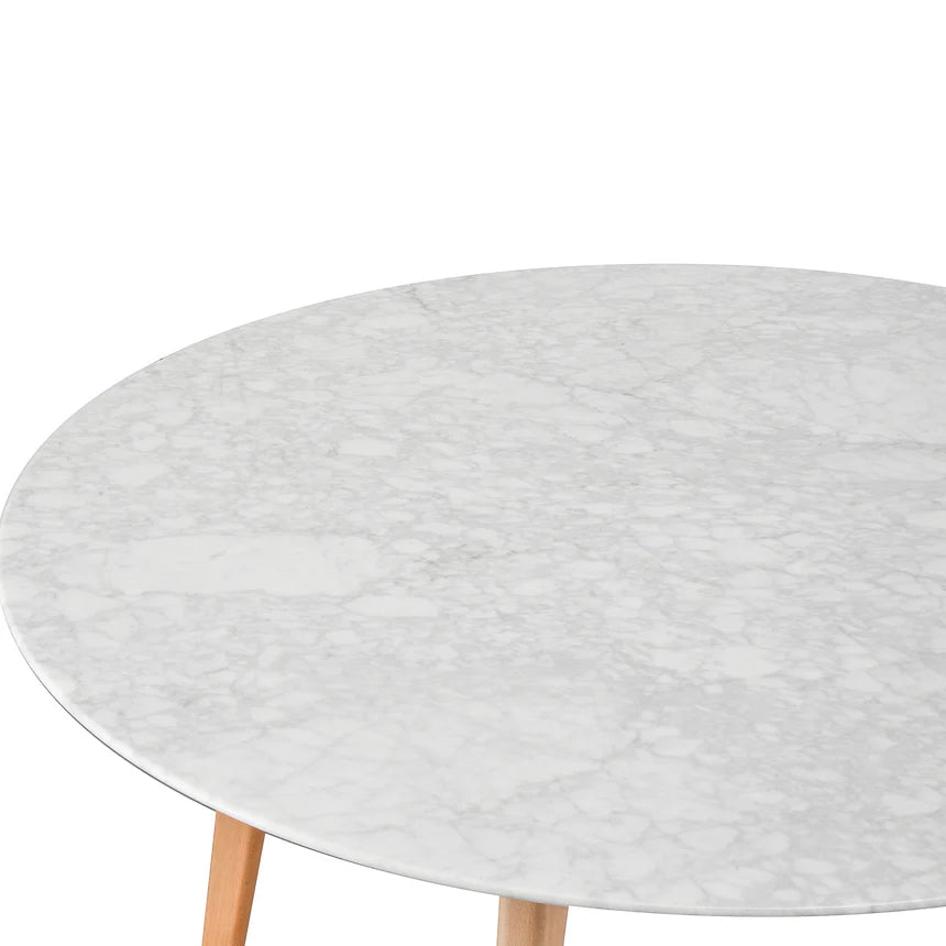 Natural Base Marble Dining Table 120cms