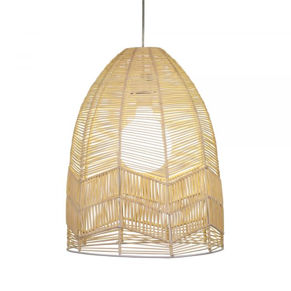 Natural Cane Shade Ceiling Light (Available in 3 Colors)