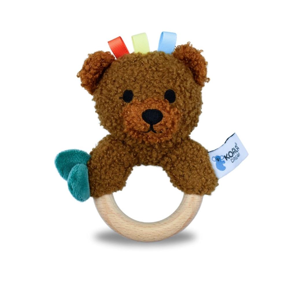 Natural Comfort Maple Bear Wooden Ring Rattle