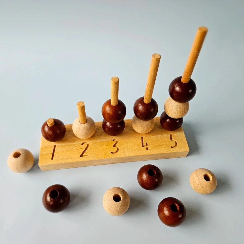 Natural Counting Two Tone Balls Toy