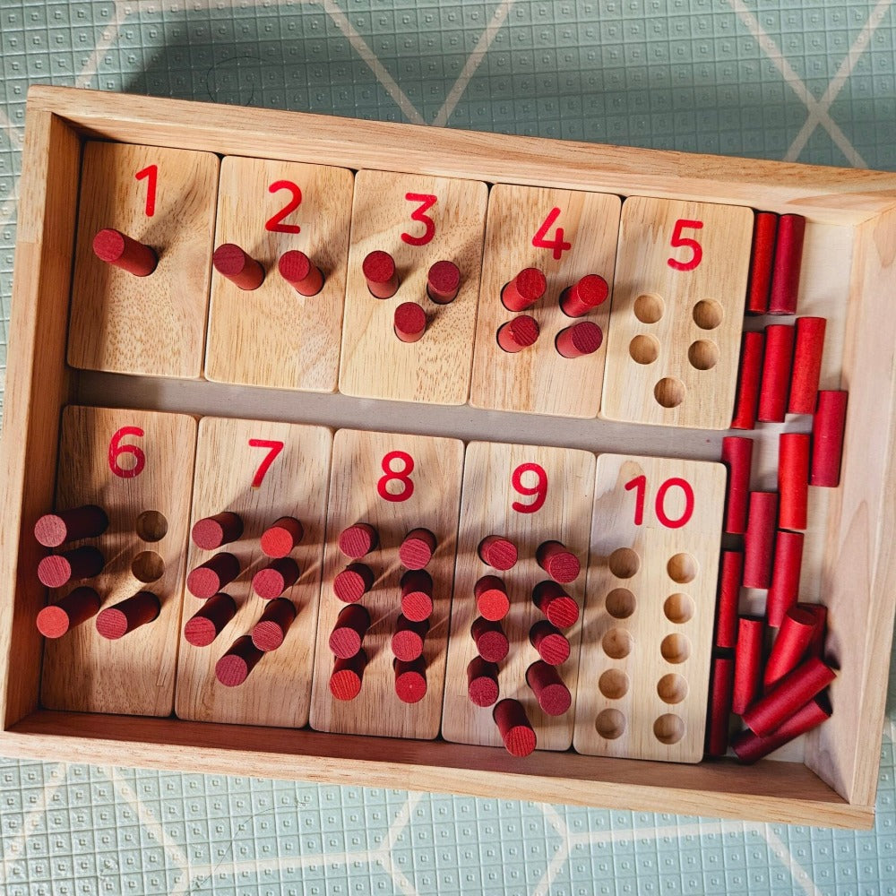 Natural Educational Montessori Counting Tools