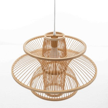 Natural Hand-Woven Bamboo 3-layer Pendant Lamp - Large