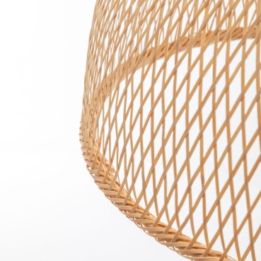 Natural Hand-Woven Bamboo Dome Pendant Lamp