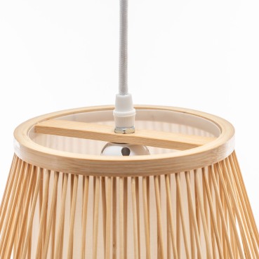 Natural Hand-Woven Bamboo Empire Pendant Lamp