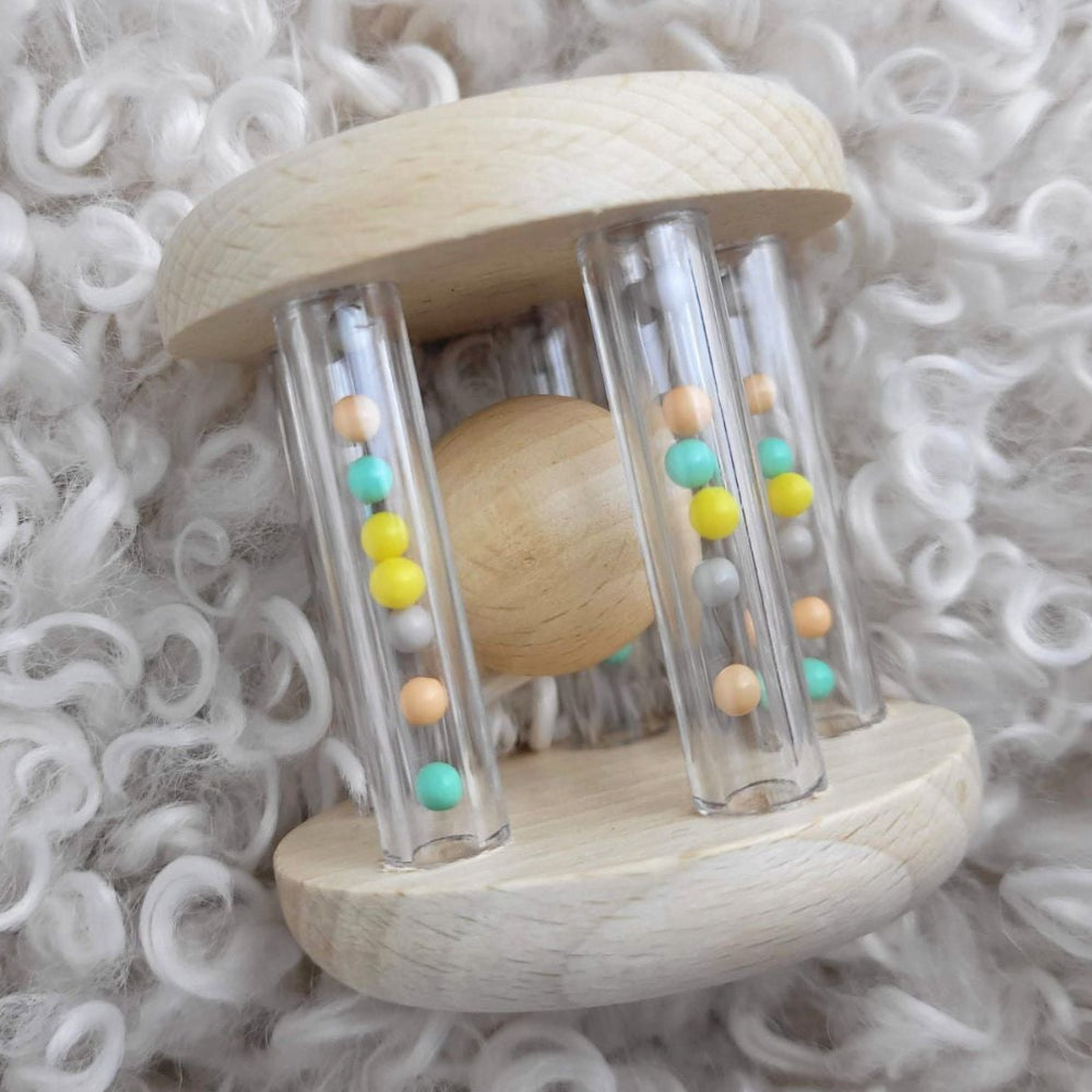 Natural Harmony - Calm & Breezy Rainbow Bead Rattle