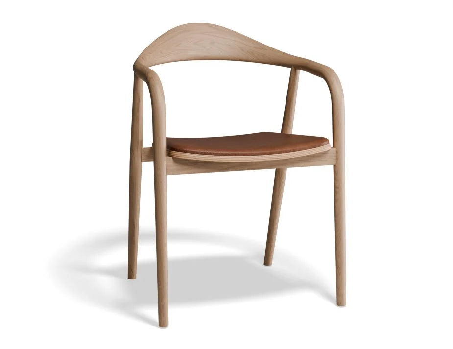 Natural Maple with Pad Dining Chair (Available in 4 Colors)