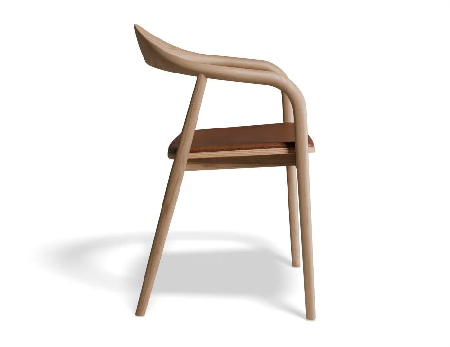 Natural Maple with Pad Dining Chair (Available in 4 Colors)