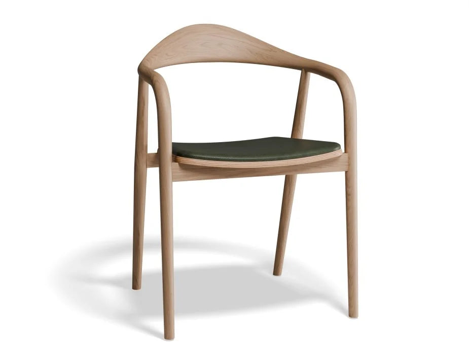 Natural Maple with Pad Dining Chair (Available in 4 Colors)