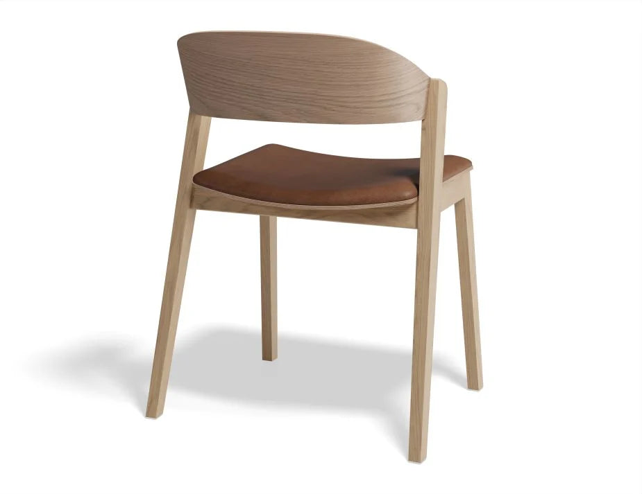 Natural Oak Vinyl Seat Pad Kitchen Stool - (Available in 3 Colors)