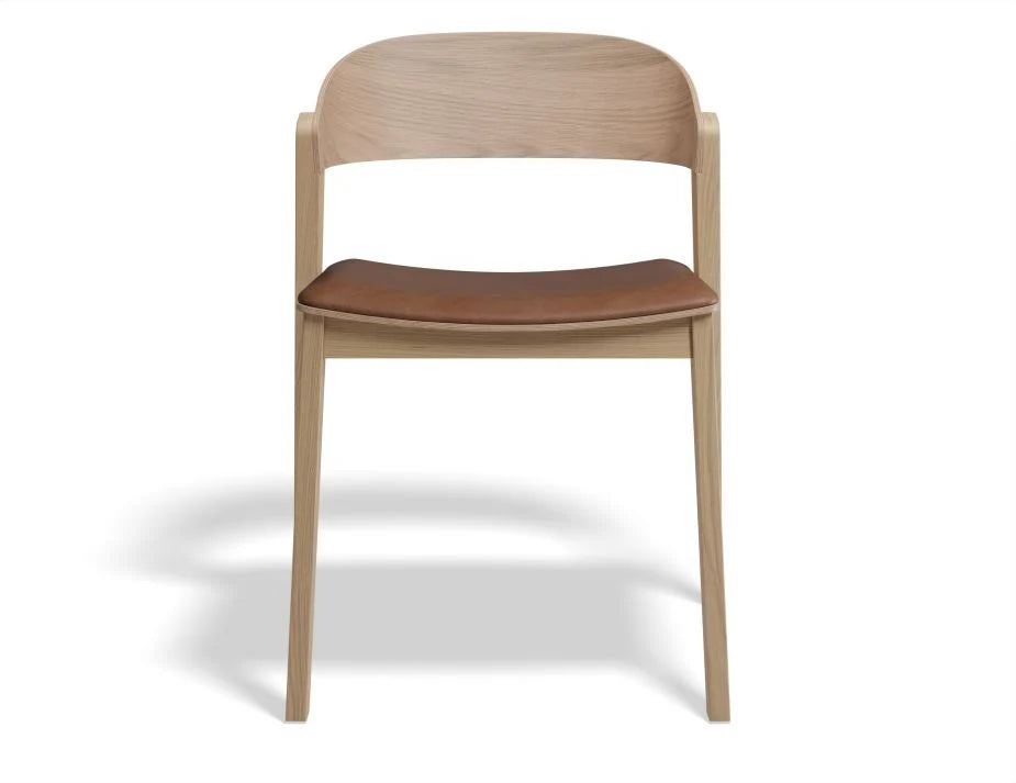 Natural Oak Vinyl Seat Pad Kitchen Stool - (Available in 3 Colors)