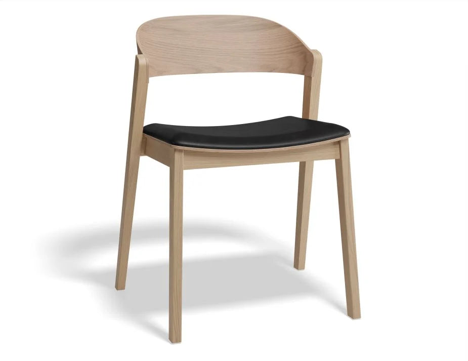 Natural Oak Vinyl Seat Pad Kitchen Stool - (Available in 3 Colors)