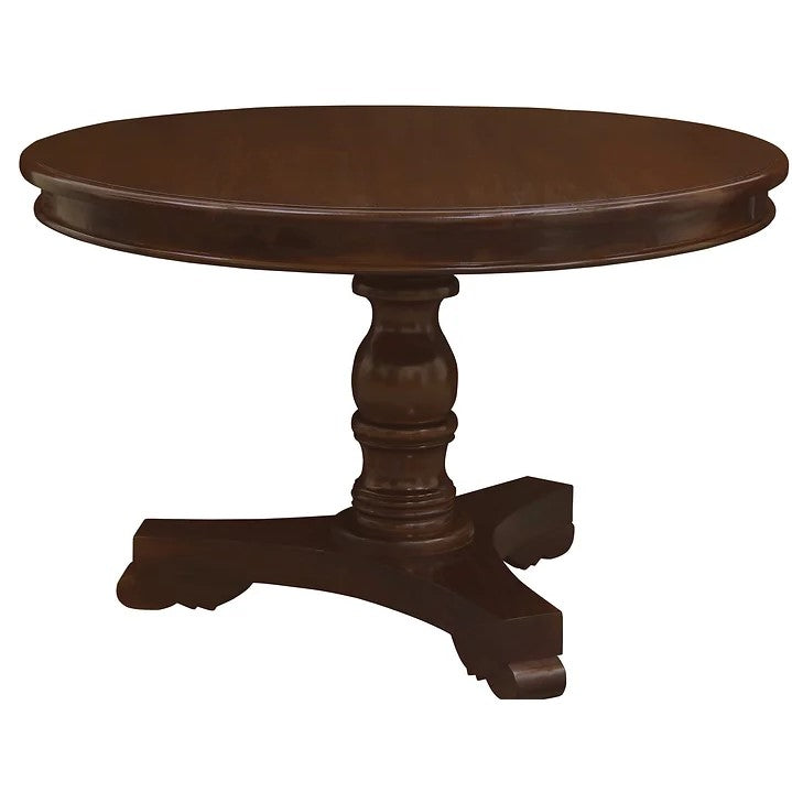 Natural  Round Dining Table 120 cm - Brown