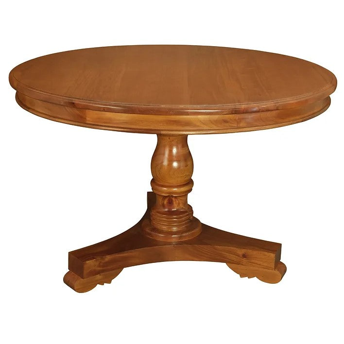 Natural Round Dining Table 120 cm - Light Brown