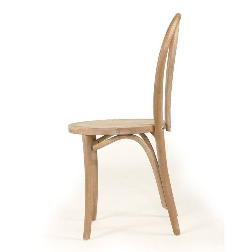 Natural Weathered Oak Finish Dining Chair