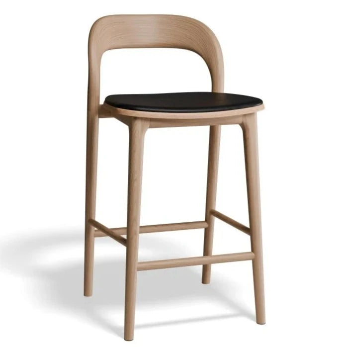 Natural Woodland Padded High Stool 66cms (Available in 4 Colors)