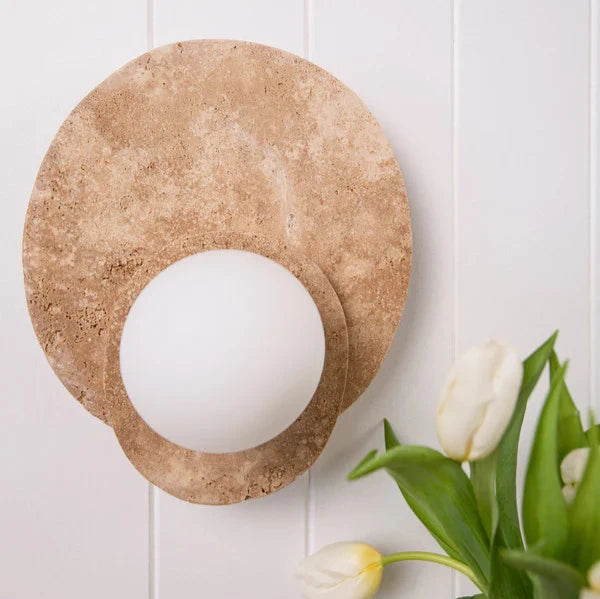 Natural Yellow Travertine Design Ner Wall Sconce