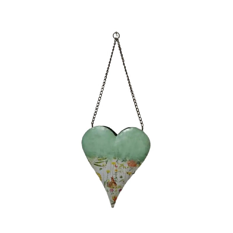 Natures Art Summer Garden Hanging Heart Planter