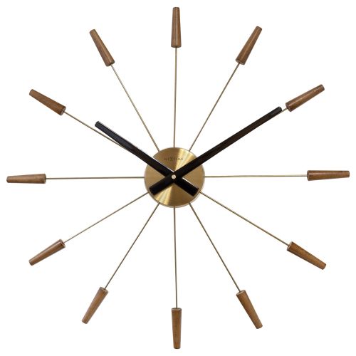 NeXtime Plug-Inn Wooden Wall Clock - 58cm