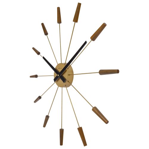 NeXtime Plug-Inn Wooden Wall Clock - 58cm