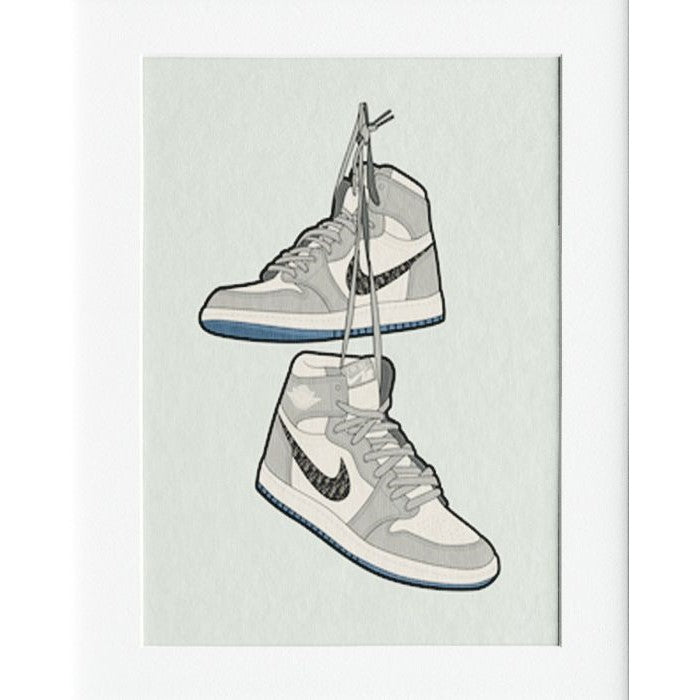 Nike Diors Mounted Print Wall Decor - 40x50cms