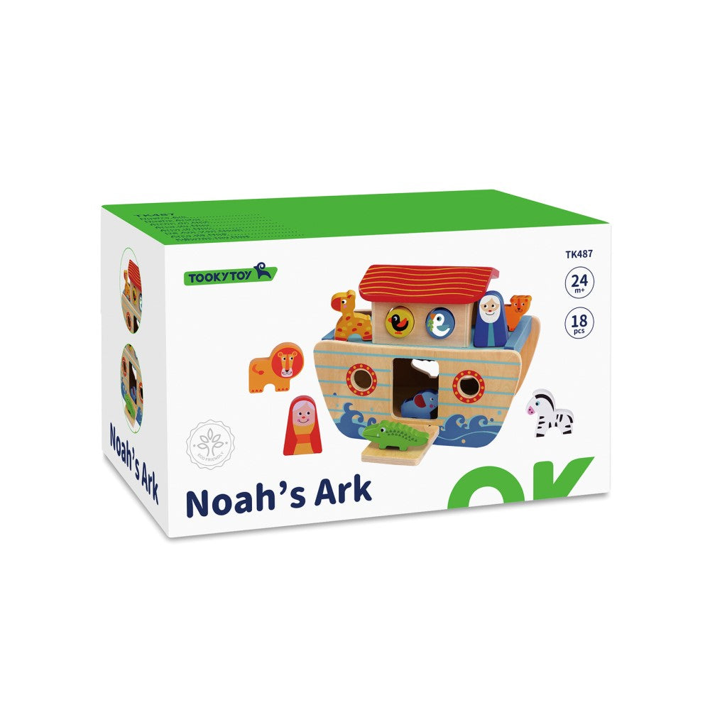 Noah's Ark Whimsical Wooden Play Set