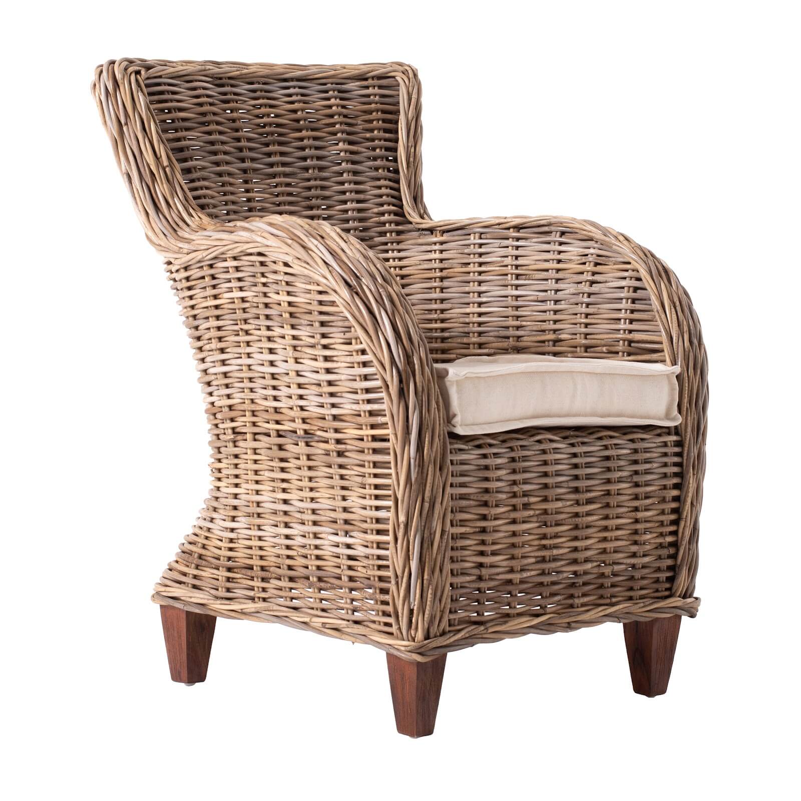 Noble Woven Rattan Armchair Large (Set of 2)