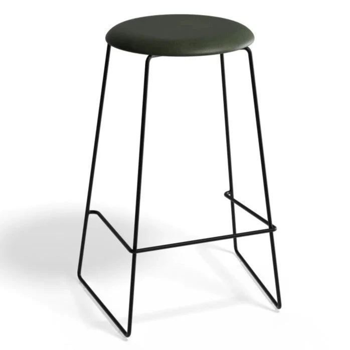 Noir Comfort Black Base High Stool 67cms - (Available in 4 Colors)