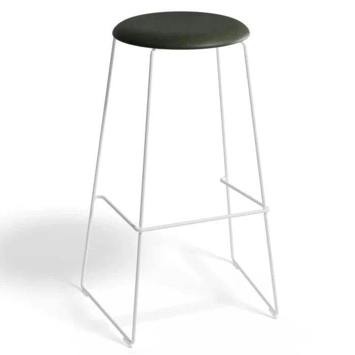 Noir Comfort White Base High Stool 77cms - (Available in 4 Colors)