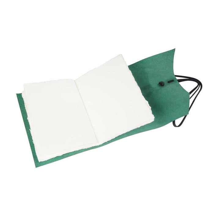 Nomad's Nostalgia Leather Journal with  Brown Belt Lock - Green