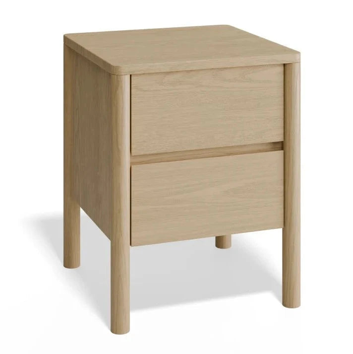 Nordica Bedside Table - Solid Oak - 80cms