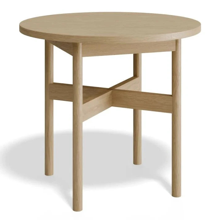 Nordica Round Side Table - Solid Oak - 50cms Diameter