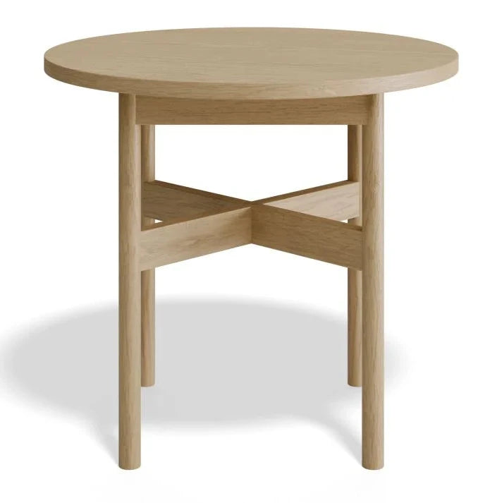 Nordica Round Side Table - Solid Oak - 50cms Diameter