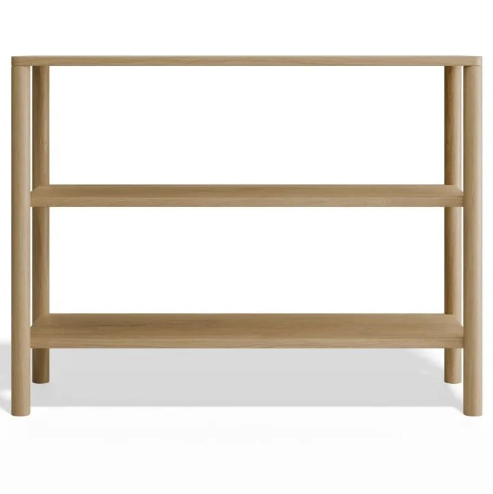 Nordica Small Bookshelf - 2 Tier - Solid Oak