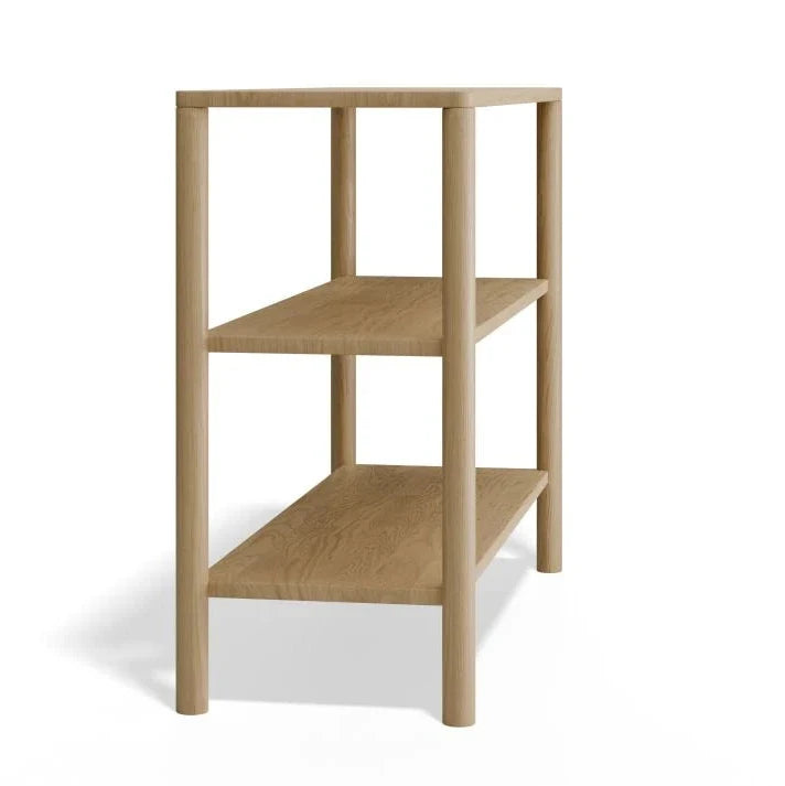 Nordica Small Bookshelf - 2 Tier - Solid Oak