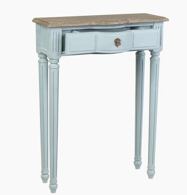 Norfolk Blue with Natural Top Console Table