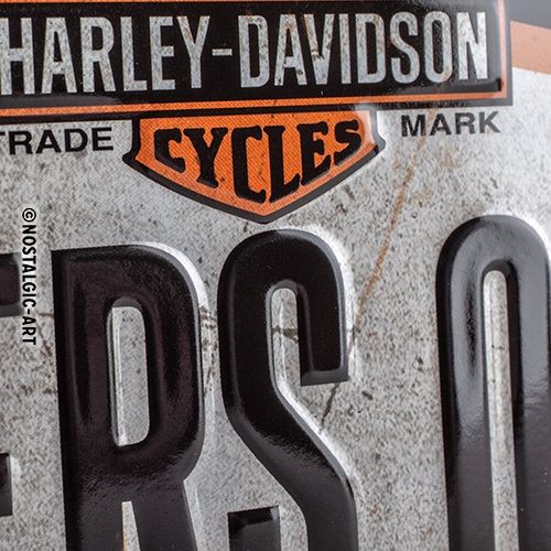 Nostalgic-Art Harley-Davidson Riders Only - Hanging Sign -10x20cms