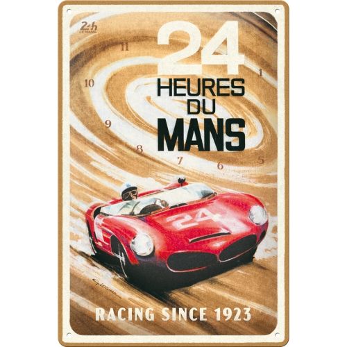 Nostalgic-Art Medium Sign Le Mans Red Car 1963 - 20x30cms