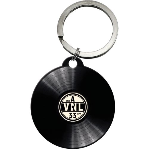 Nostalgic- Art Round Retro Vinyl - Keyring