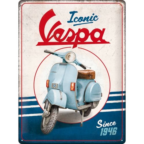 Nostalgic-Art Sign Vespa Iconic Since 1946 - 30x40cm