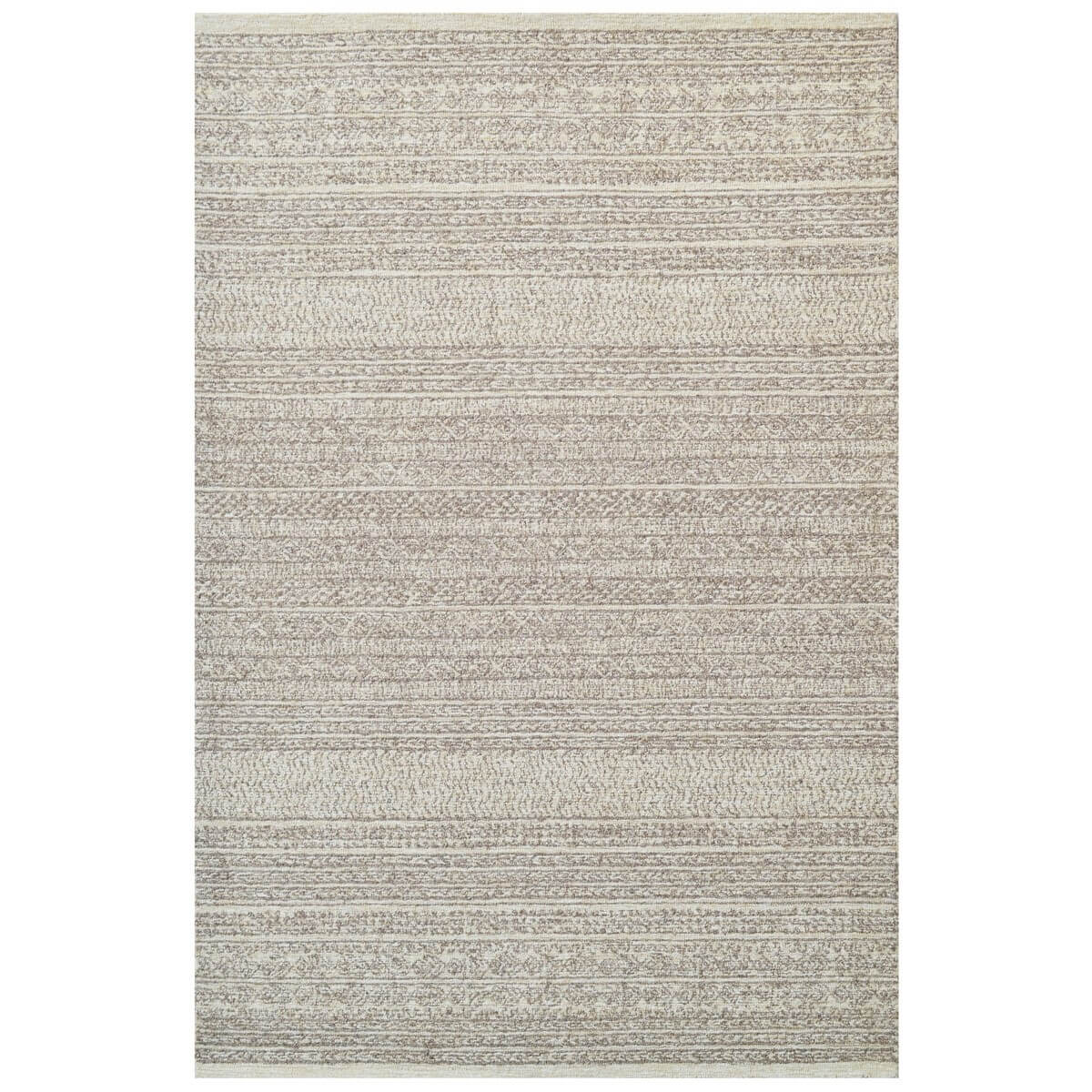 Nova Castle Handmade Woolen Rug - Beige (Available in 3 Sizes)