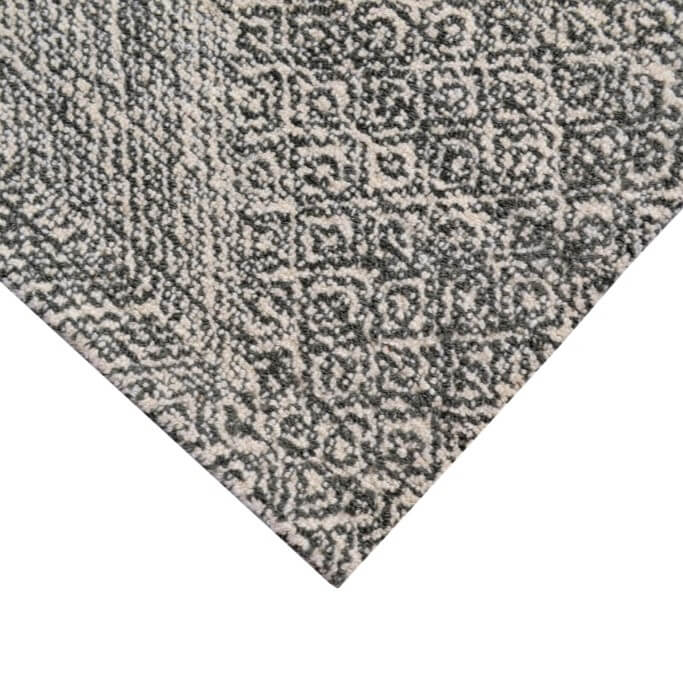 Nova Castle Handmade Woolen Rug - Charcoal (Available in 3 Sizes)