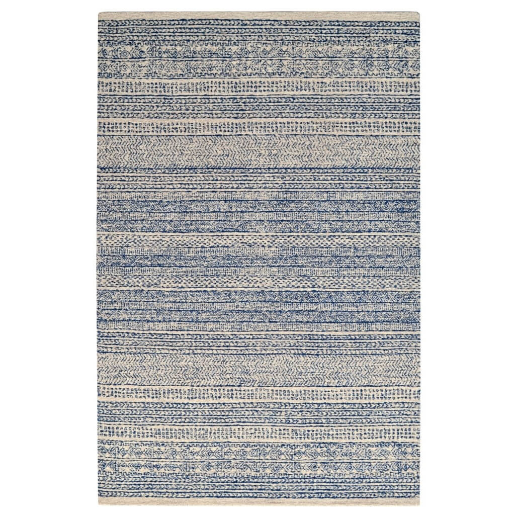 Nova Castle Handmade Woolen Rug - Denim (Available in 3 Sizes)