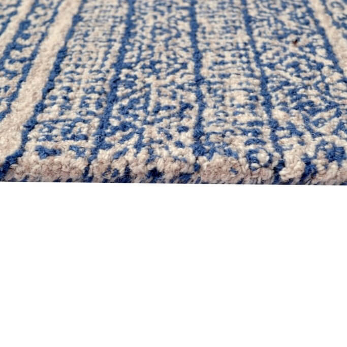 Nova Castle Handmade Woolen Rug - Denim (Available in 3 Sizes)