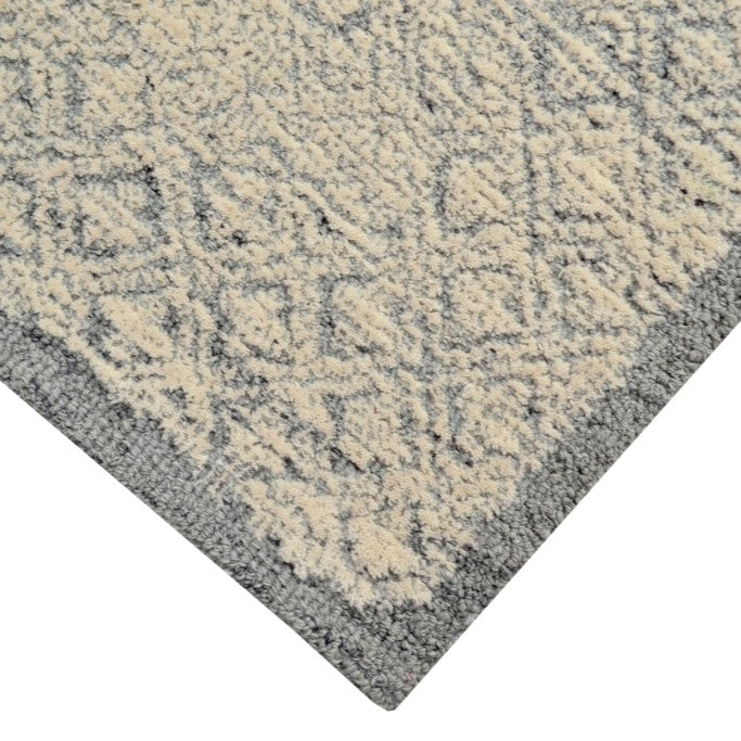 Nova Castle Handmade Woolen Rug - Grey (Available in 3 Sizes)