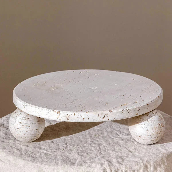 Olle Ecru Stone Tabletop Plate