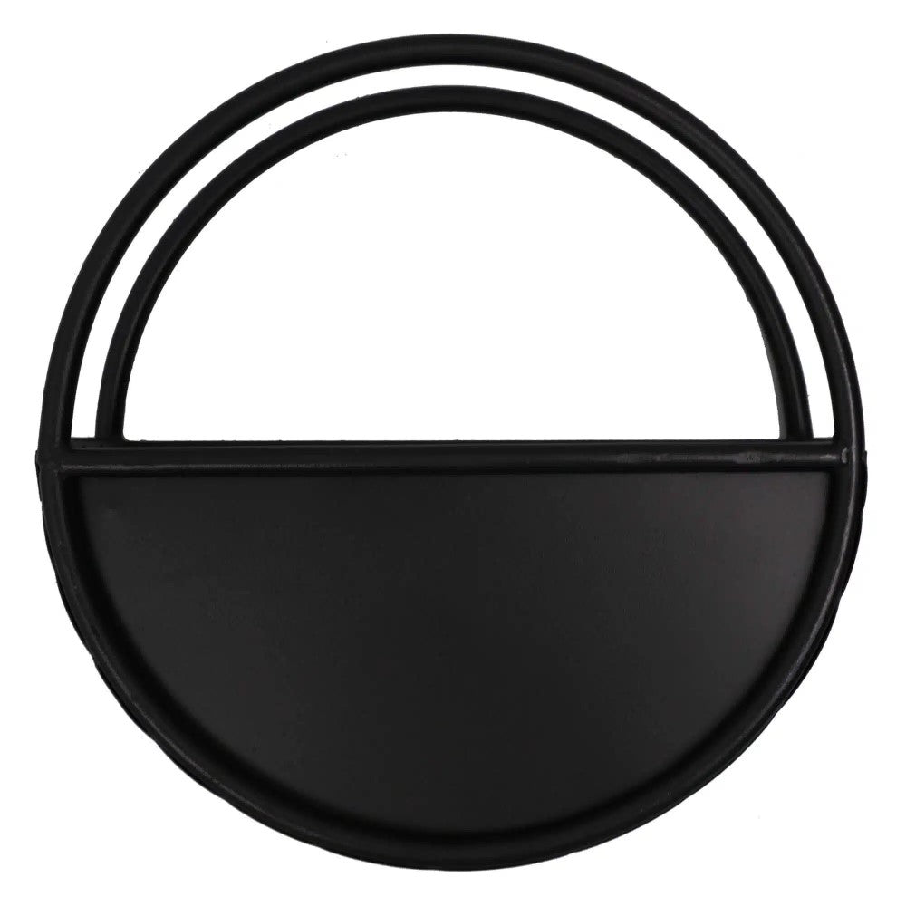 Onyx Black Metal Wall Planter 35cms