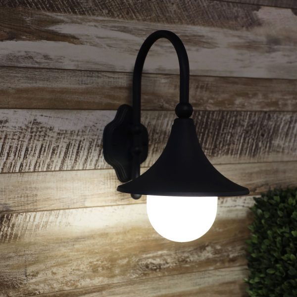 Opal Acrylic Aluminium  Outdoor Wall Light (Available in 2 Colors)